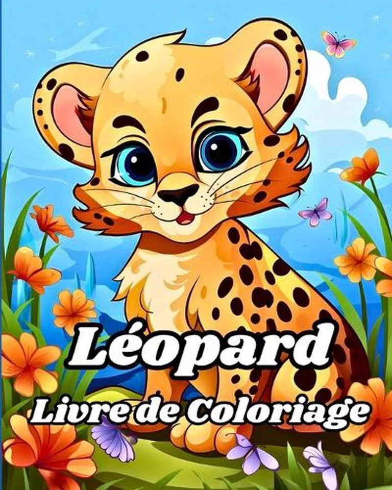 Livre de Coloriage Lopard: Animaux sauvages ? colorier pour les enfants et les t - Image 1 of 1