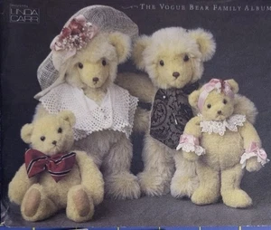 Vogue Bear Family Sewing Pattern 8958 for 13” & 9.5” Teddy Bears Dolls Vtg New - Picture 1 of 6