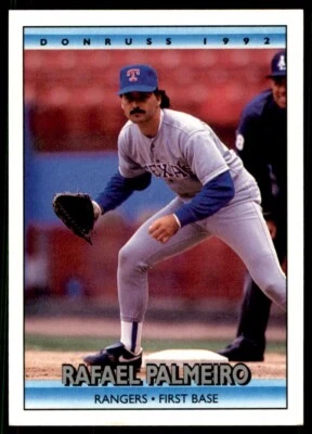 1992 Donruss - Rafael Palmeiro #46 Texas Rangers Baseball Card - Image 1 of 2