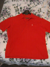 Splendid vtg bright RED Countess Mara pocket pullover 3 button s/s shirt 2XL exc