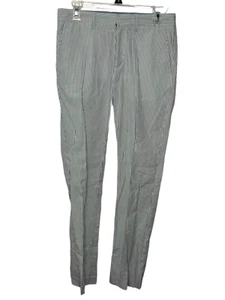 Crewcuts Thomspon Pants 16 Blue Striped Boys Dress Pockets Flat Front Cotton - Picture 1 of 11