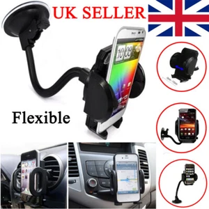 360 In Car Mobile Phone Holder Dashboard Suction Home Universal Mount Windscreen - Picture 1 of 9