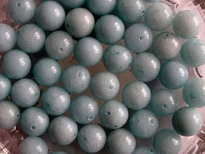 30 Amazonite Round Jewellery Gemstone Beads 10mm - Picture 1 of 1