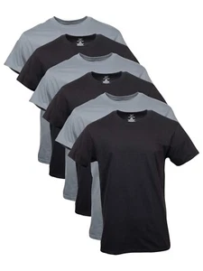 Short Sleeve Tee 6 pack 100% Cotton Crew Neck Short Brand New Men's Shirt Solid - Picture 1 of 6