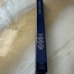New Estee Lauder Smoke And Brighten Kajal Eyeliner Duo 02 Bordeaux/Ivory - Picture 1 of 2