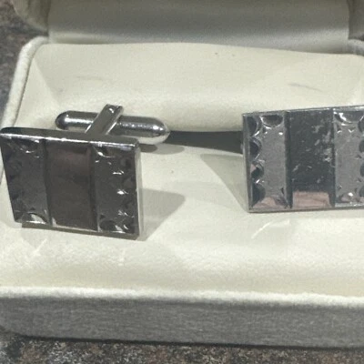 Gemelos vintage con monograma de plata de ley Hickok (c) Foto 1 de 4