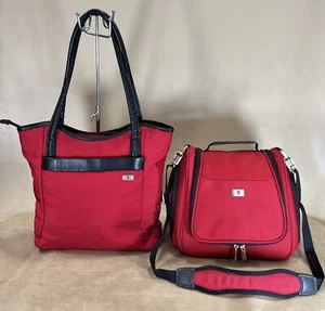 Victorinox Mobilizer Carry On Set 13” Beauty Sak Hanging Cosmetic Tote & 14” Bag - Picture 1 of 12