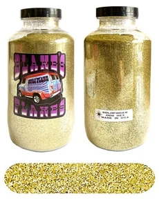1lb Blakes Metal Flake .008 Gold Goldfinger Hot Rod Custom Automotive - Picture 1 of 2