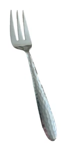 Cold Meat Fork Revolution Mirror Cambridge 18/10 Stainless Hammered Glossy - Bild 1 von 2