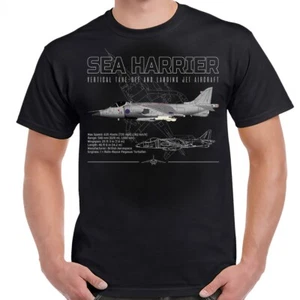 Camicia British Aerospace Sea Harrier Schematic Adulto - Foto 1 di 1