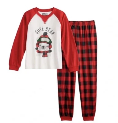 Conjunto de Pijama Cuddl Duds Meninas Tamanho 14 Plus Bonito Urso Jammies Para Suas Famílias Novo na embalagem - Imagem 1 de 4