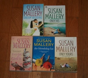 Lot 5 book Susan Mallery Dream Wedding Friendship Only Yours His Falling Gracie - Picture 1 of 2