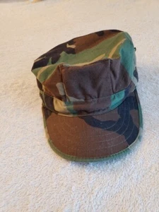1980er US Marine Corps USMC Camouflage 8 Punkt Utility Cover Mütze Kappe Medium - Bild 1 von 6