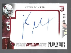 Kevin Minter AUTOGRAPH /204 Arizona Cardinals 2013 Panini Prominence #153 AUTO - Picture 1 of 2