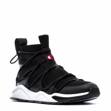 champion men's rally pro black & white shoes