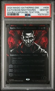 PSA 10 gemas como nuevas - Kaito, Bane of Nightmares - Lámina texturizada Duskmourn - Magic The Gathering - Imagen 1 de 2