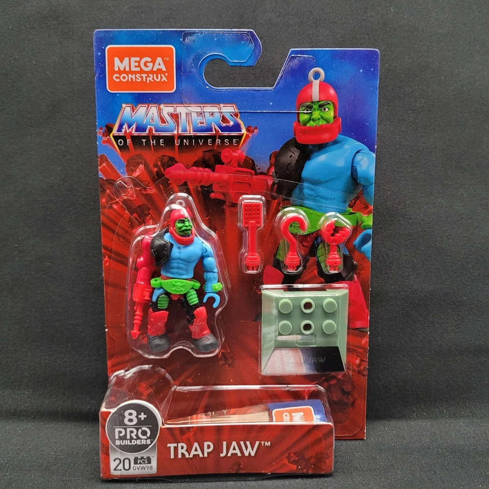 Mega Construx MOTU Trap Jaw Minifigura Variante Filmación Exclusiva de Amazon Foto 1 de 1