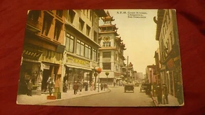 San Francisco Chinatown postcard Pacific Novelty Grant Street scene #2268 - Picture 1 of 2