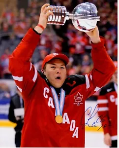 CURTIS LAZAR autographed SIGNED TEAM CANADA "Gold Medal" 8X10 photo - Picture 1 of 1