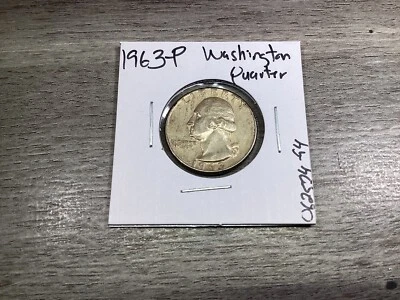 1963 Washington Silver Quarter in Very Fine Condition 062524 94e - Image 1 of 4