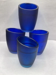 Vintage Lampenschirm Kobaltblau Glas Festpreis - Bild 1 von 10