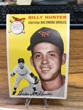 1954 Topps #48, Billy Hunter, of the Baltimore Orioles, VG or better.