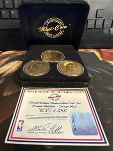 THE HIGHLAND MINT DENNIS RODMAN ÉDITION LIMITÉE BRONZE COIN SET #0039/2500 NEUF - Photo 1 sur 3