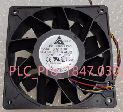 1PCS NEW Delta PFC1212DE DC 12V 4.8A 12038 12CM General Cooling Fan Fast ship - Image 1 of 4