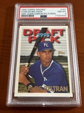 ⚾1995 Topps Traded #18T Carlos Beltran Rookie Card RC⚾PSA 8 NM-MT⚾ ERROR
