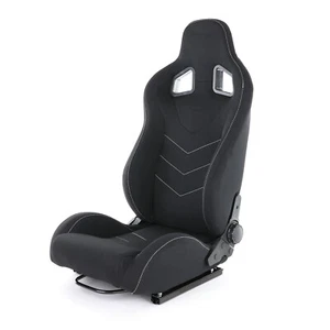 Sportsitz Schalensitz Halbschalensitz Tenzo-R 2 Stoff Schwarz mit Laufschienen - Afbeelding 1 van 7