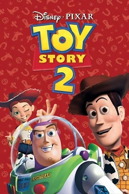 1999 Toy Story 2 Movie Poster Print Woody Buzz Lightyear Jessie Disney Pixar 🍿
