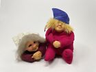 Vintage Gnarlies Dolls By Sandy Dale 1988 Set Of 2 Retro Troll Elf Plush Figures