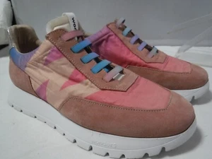 Wonders Odisei: Women's Platform Sneakers Pink Leather A-2422-T Sz 39 US 8 8.5 - Picture 1 of 14