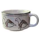 Tasse à soupe à cappuccino vintage Shafford Primitive Collection oiseaux 12 onces