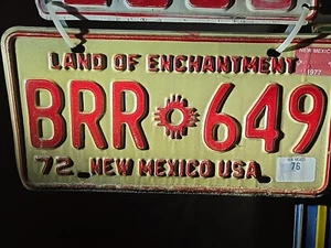 1974 NEW MEXICO LICENSE PLATE BRR 649 - Picture 1 of 4