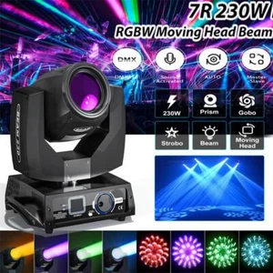 230W 7R Zoom Moving Head Beam GOBO Stage Lighting 16Prism DMX Party Disco Light - Picture 1 of 17