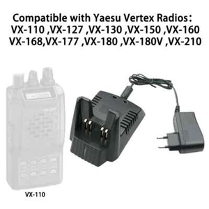 Ładowarka akumulatorów do radia YAESU VERTEX VX-160 VX-168 VXA-210 VX-150 FT-60R CD-30 - Zdjęcie 1 z 8