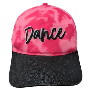 Justice Girl's Strapback Tie Dye Hat Pink Size OSFA Dance Logo - Picture 1 of 9