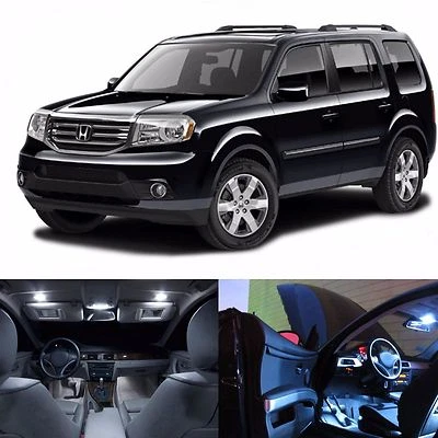 Kit de paquete de licencia interior de luces LED para Honda Pilot 2009-2015+ (blanco) Foto 1 de 4