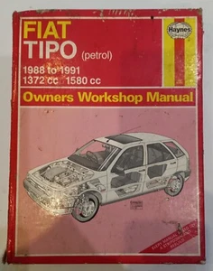 FIAT Tipo Petrol Haynes Manual 1988 To 1991. 1372cc & 1580cc. - Picture 1 of 7