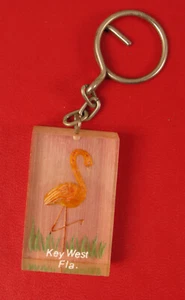 VINTAGE SOUVENIR KEY WEST FLORIDA FLAMINGO BIRD KEY CHAIN KEYCHAIN !!! - Picture 1 of 1