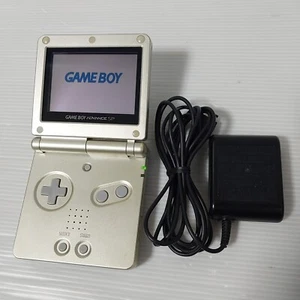 Nintendo Gameboy Advance SP Gold console AGS-001 w/ battery charger Japan - Picture 1 of 13