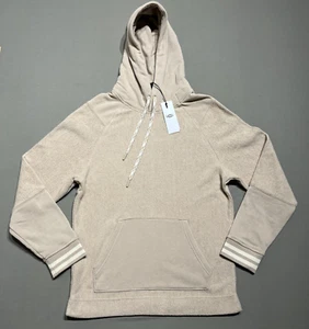 UGG Hoodie Mens Small Brown Blake Putty Tan Surf Knit Sherpa Sweater Sweatshirt - Picture 1 of 13