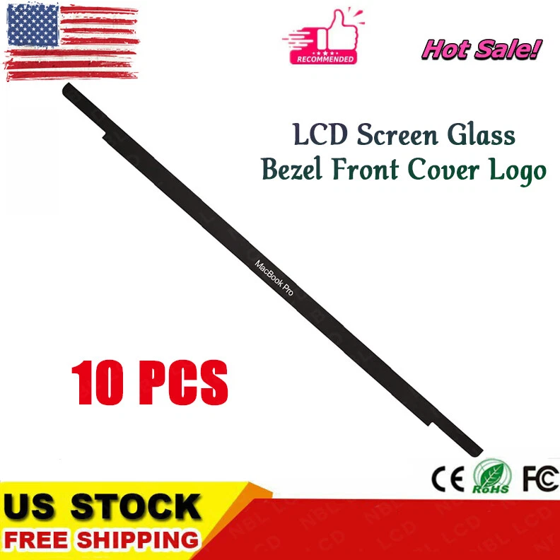 15" A1707 A1990 for MacBook Pro Screen Bezel Front Cover Glass Logo Cover New - Image 1 of 2