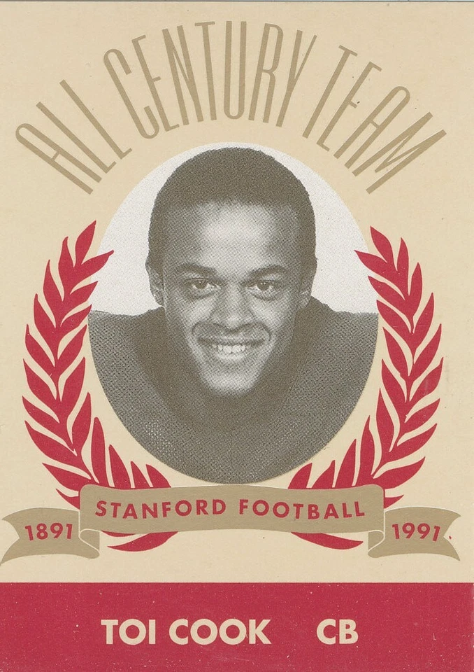 RARE C0LLEGE-0DDBALL Toi Cook SAINTS 49ERS PANTHERS Stanford - Image 1 of 1