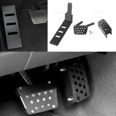 Cubierta de pedal de freno de acelerador de aluminio para Jeep Wrangler JL 2018-2020 3 piezas Foto 1 de 4