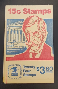 Scott #1288c - Folleto de estampillas de 15 centavos Oliver Wendell Holmes 1978 - Imagen 1 de 2