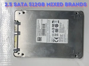 Lot of 5 2.5 SATA 512GB SSD DIFFERENT MODELS AND BRAND - Picture 1 of 3