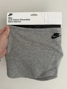 Nike Club Fleece Reversible Neck Warmer Grey Snood Face Covering New - Picture 1 of 3