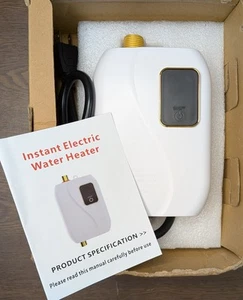 NEW NOB Tankless Electric Water Heater XY-FC 110V 3000W Instant Hot Water System - Picture 1 of 3